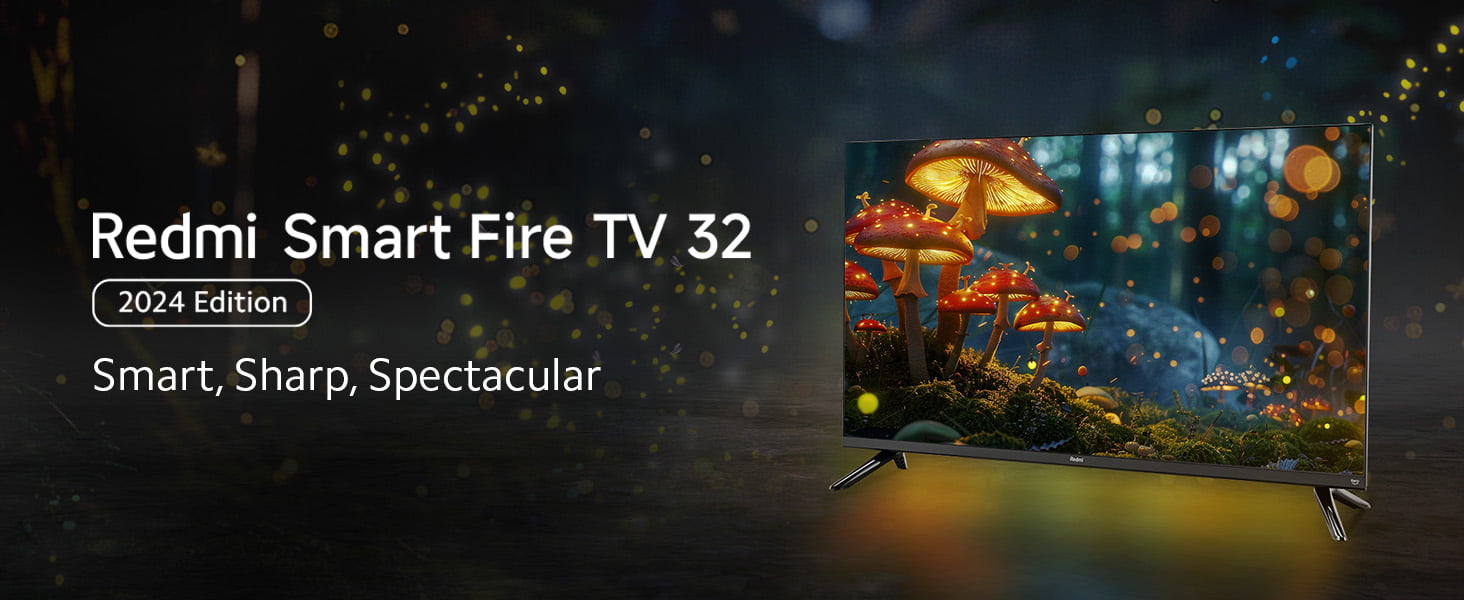 The Redmi Smart Fire TV 32 offers a sleek design and vibrant display for an enhanced viewing experience.