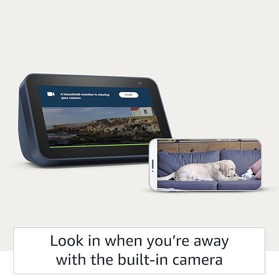 Amazon Echo Show 5: sleek smart display with vibrant screen for home use and voice control.