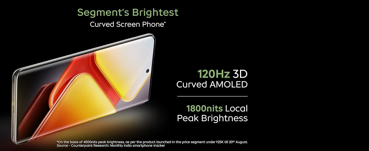 The curved screen revolutionizes mobile design with a modern look.